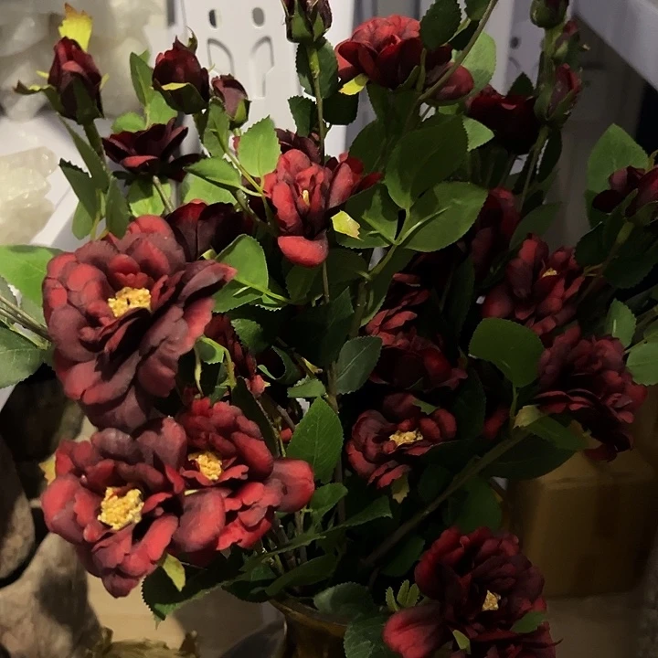 陶瓷四只装绢布花