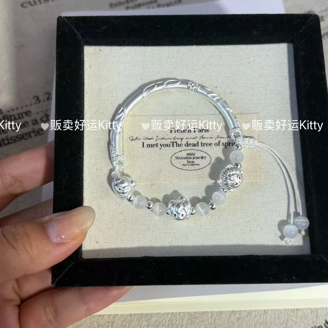 足银手链 纯银足银999盗墓笔记张起灵吴邪解雨臣小众百搭纯银手链