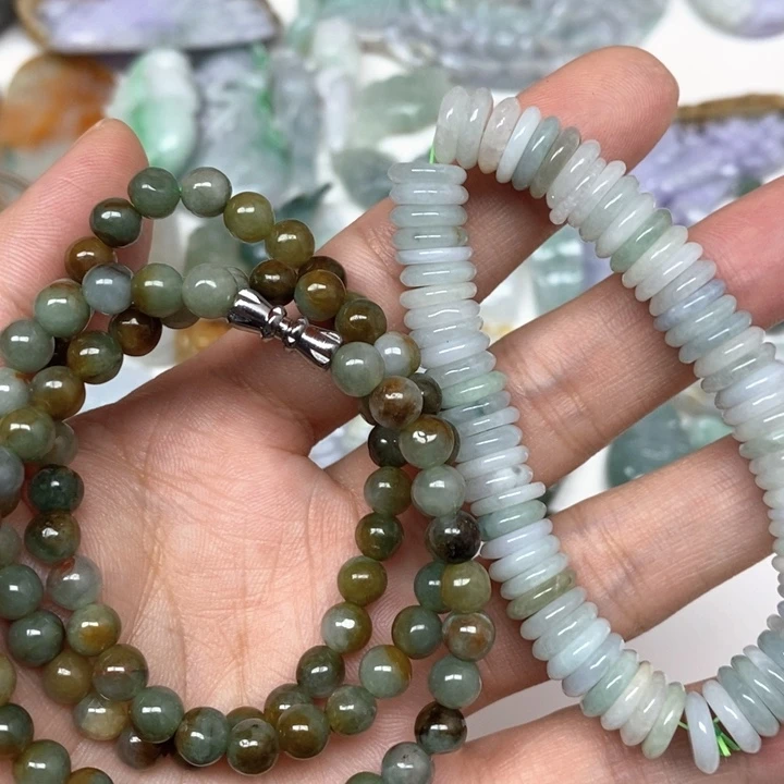 翡翠未镶嵌颈饰G****U天然缅甸翡翠