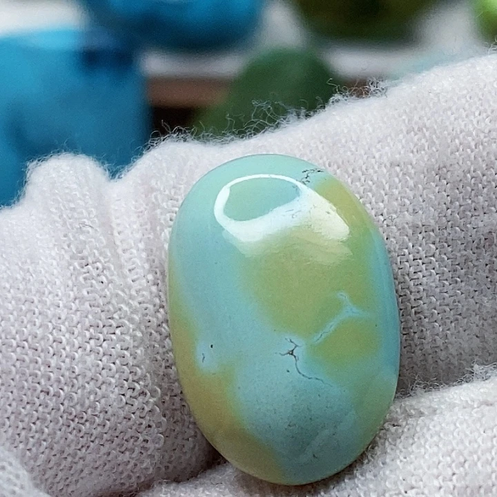 绿松石未镶嵌天然原矿 地大质检