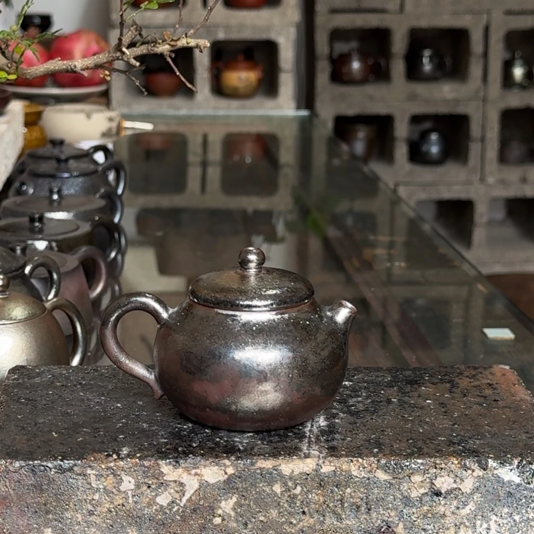 建水紫陶紫泥柴烧茶具
