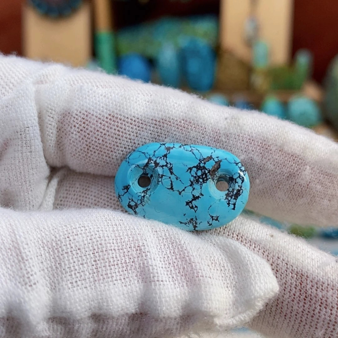 定制绿松石蓝色扣子