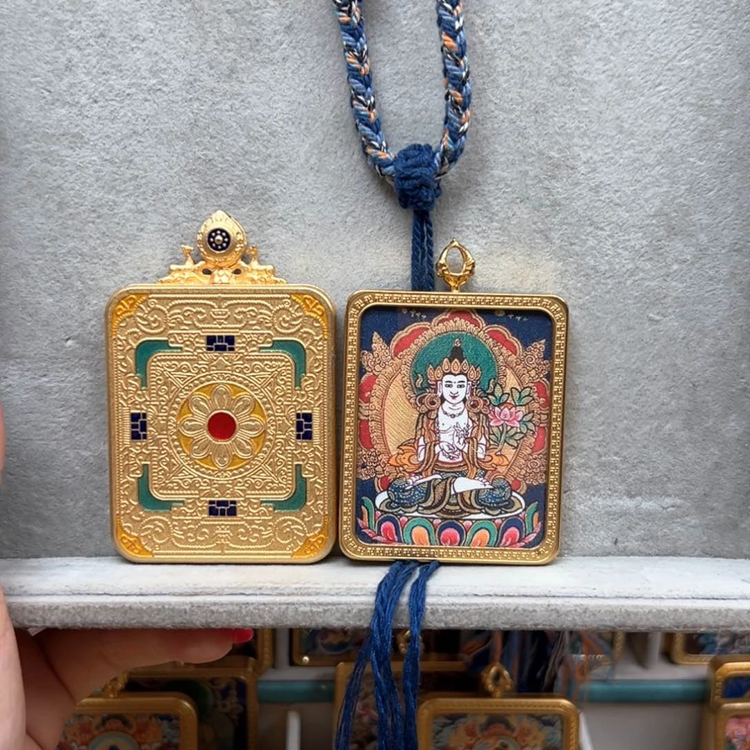 吊坠大**子铜单面大势至绳子6