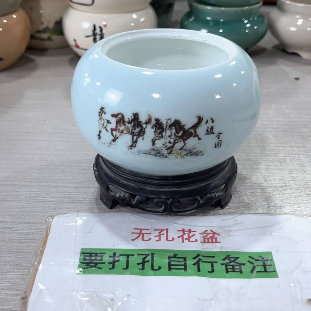 口  8.5/8陶瓷绿植多肉微瑕花盆