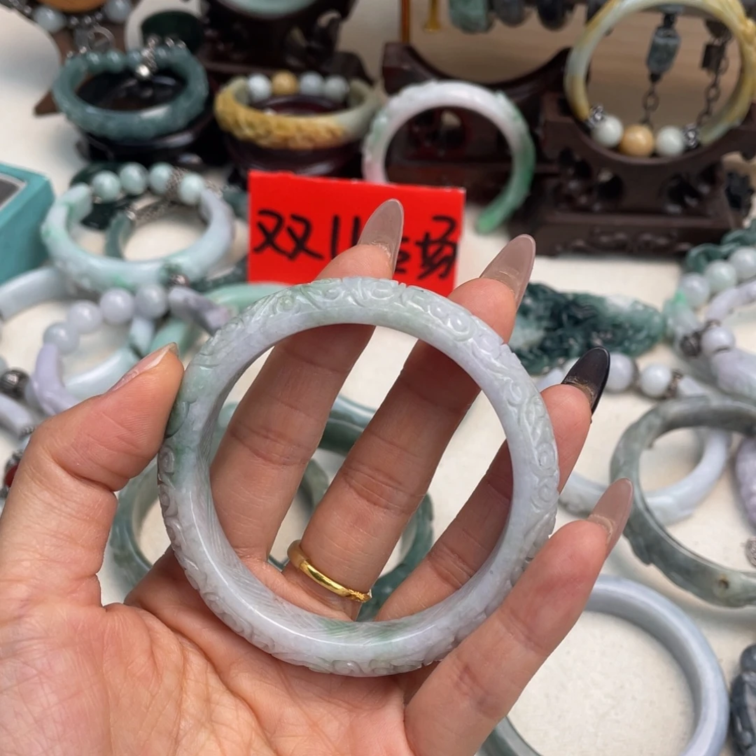 翡翠未镶嵌手链手镯