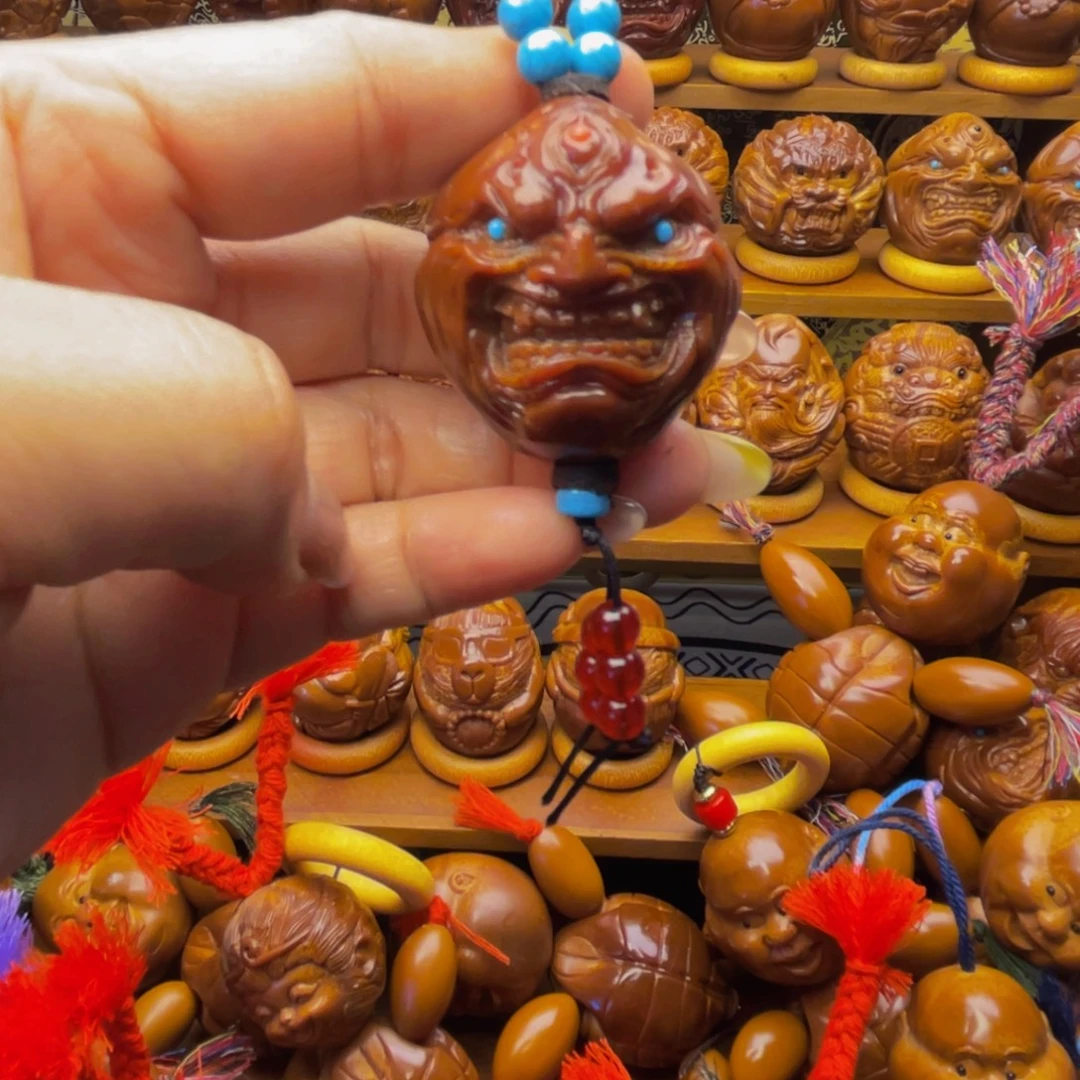 吊坠橄榄核小恶僧手把