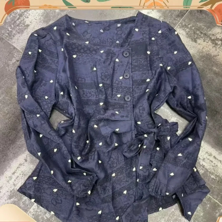 新款大码遮肉不规则长袖衫