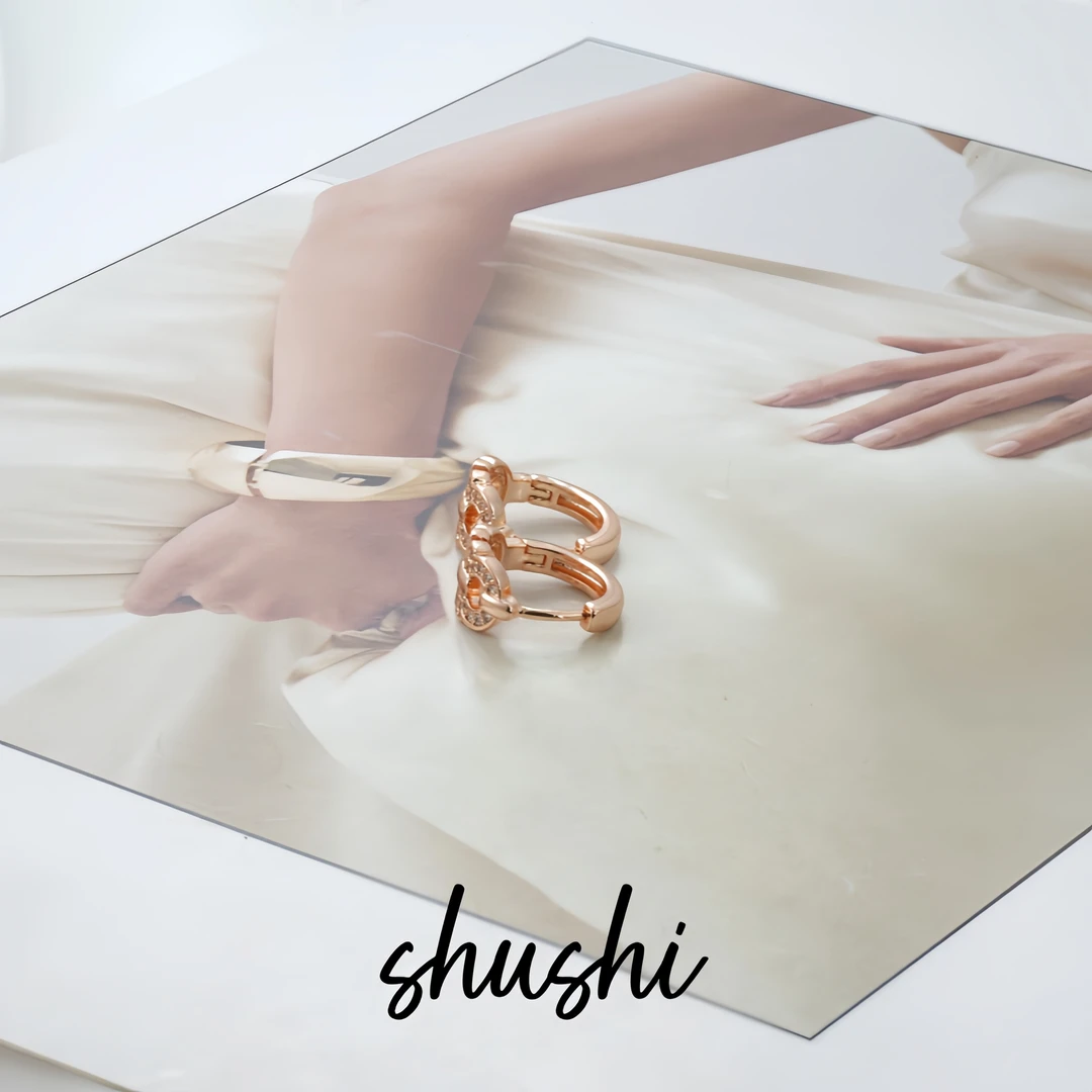 铜合金锆石耳饰 耳环8987