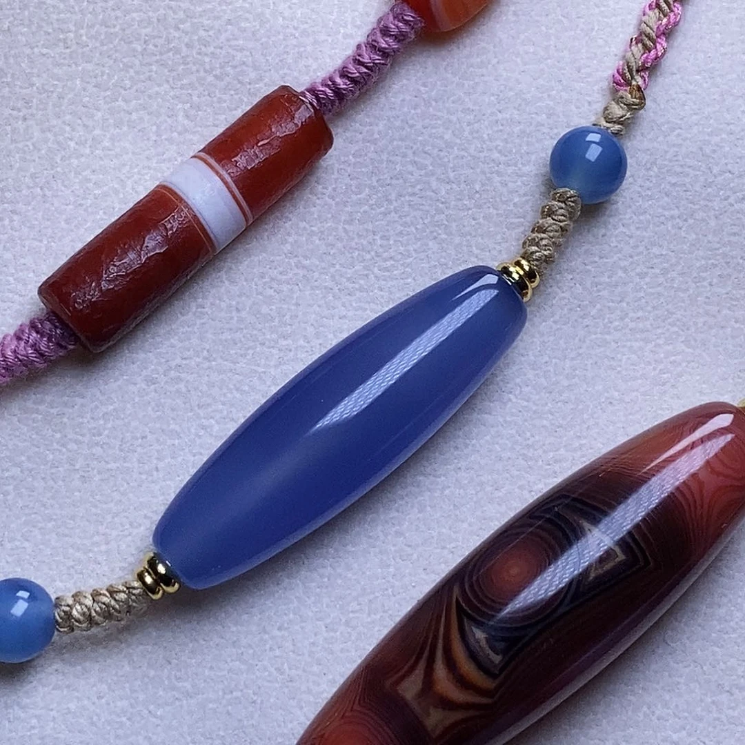 未镶嵌颈饰玛瑙/玉髓小*塞