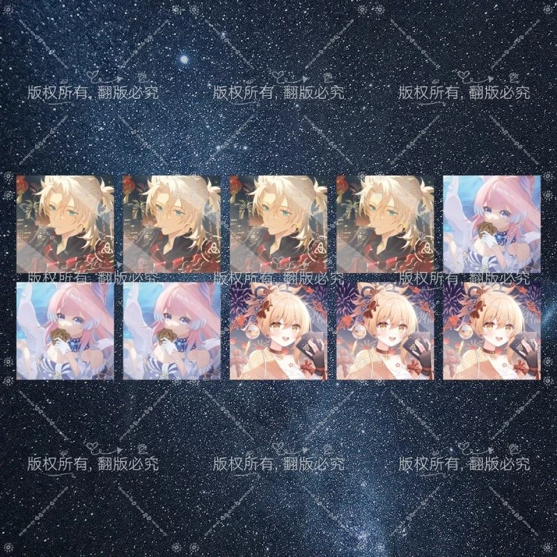 阿贝多心海宵宫方形亮膜铜版纸贴纸