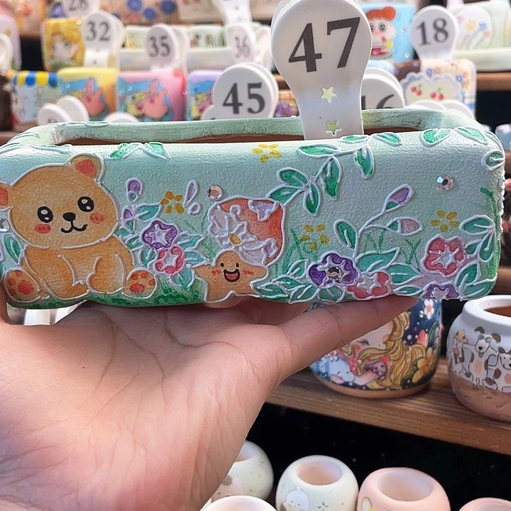 47……手工手绘花盆