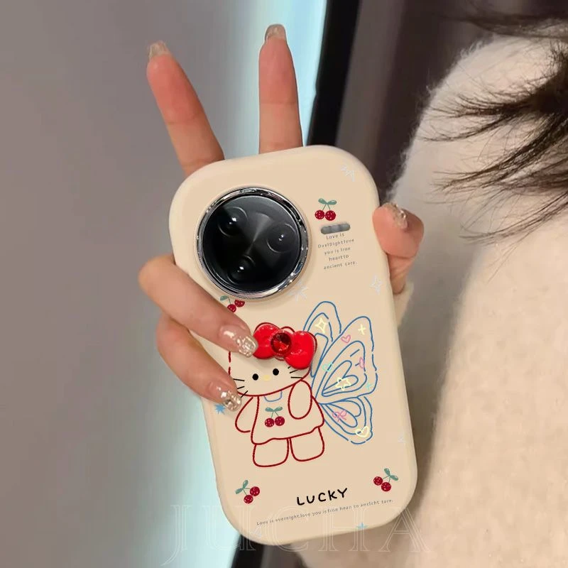 蝴蝶翅膀小猫适用小米红米k80至尊版手机壳高级感redmik80ultra女