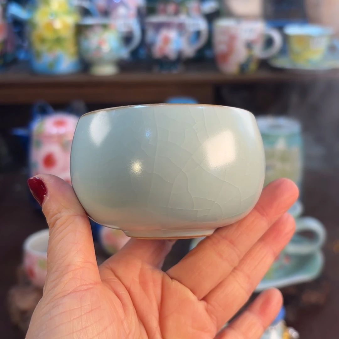 景德镇手绘高温釉下彩陶瓷茶具