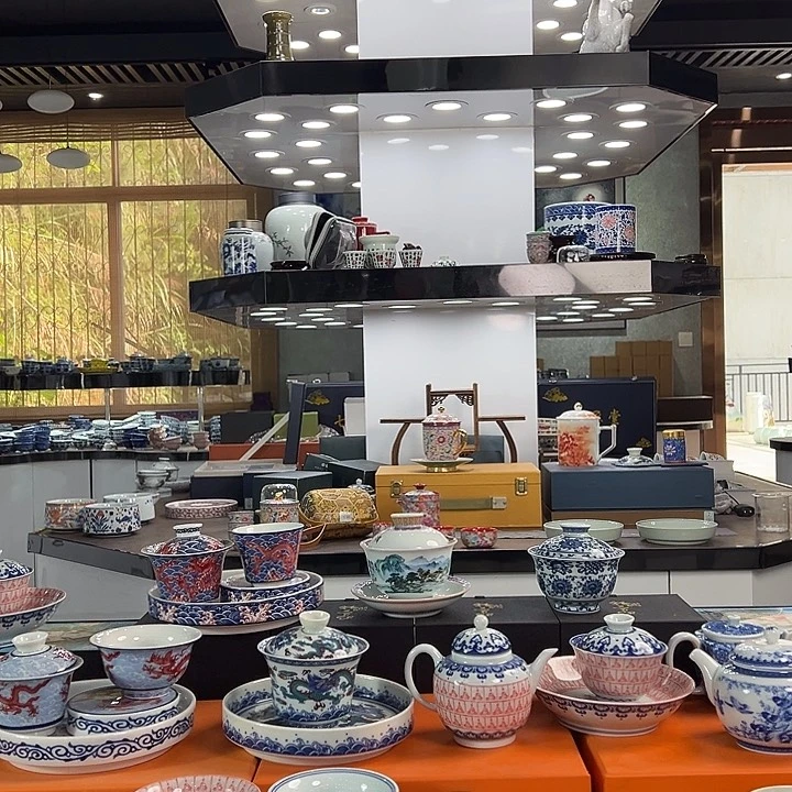 盖碗全场景德镇陶瓷批发市场