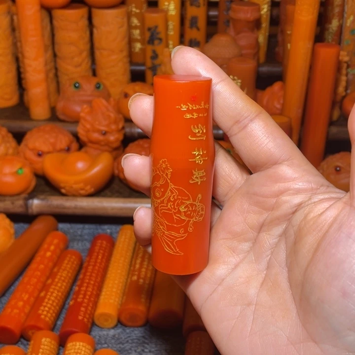 竹实心竹发财财神到