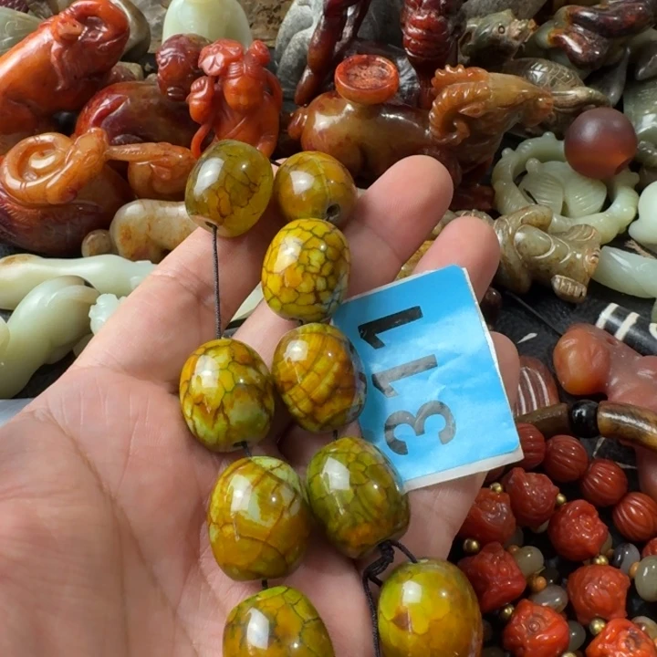 玛瑙/玉髓颈饰合金