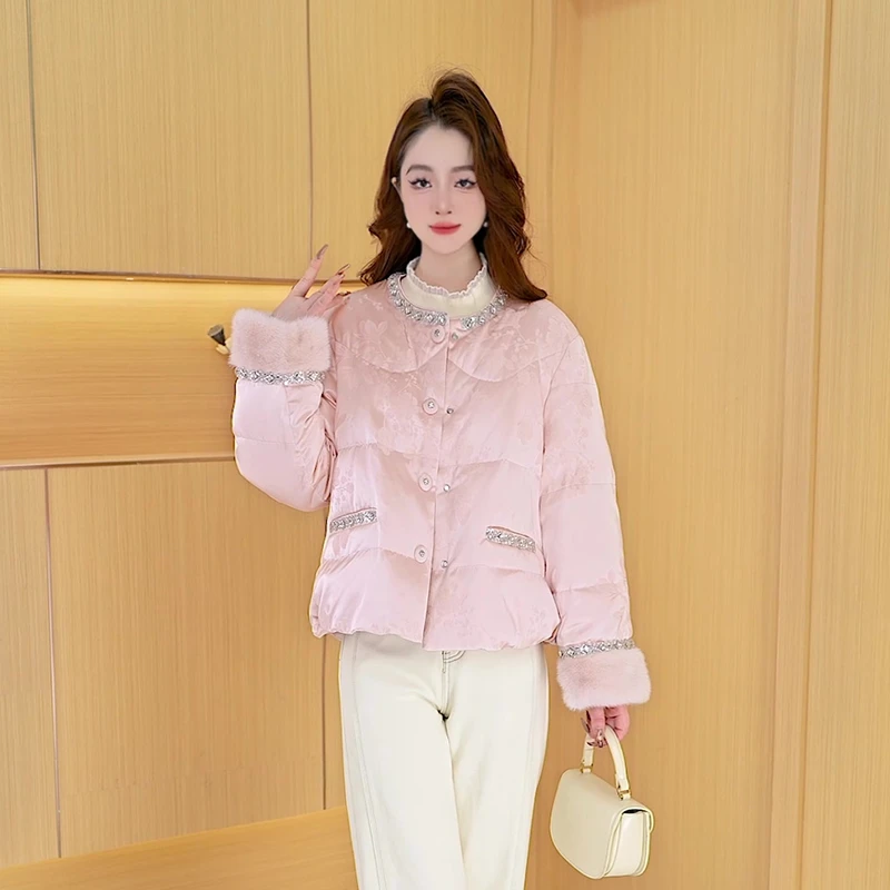 【羽绒服】冬季白鸭绒羽绒服百搭新款时尚莫瑞系穿搭休闲保暖外套女