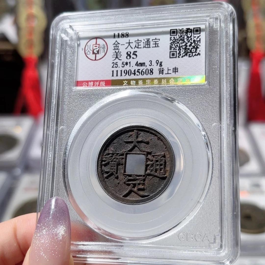 铜祈福坑大定通宝 背上申450 5608x.