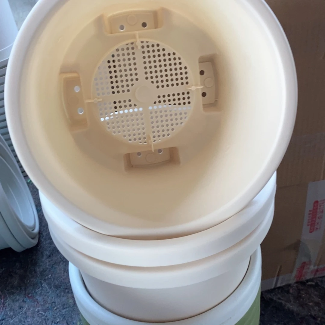 4个26口米色球根圆无托
