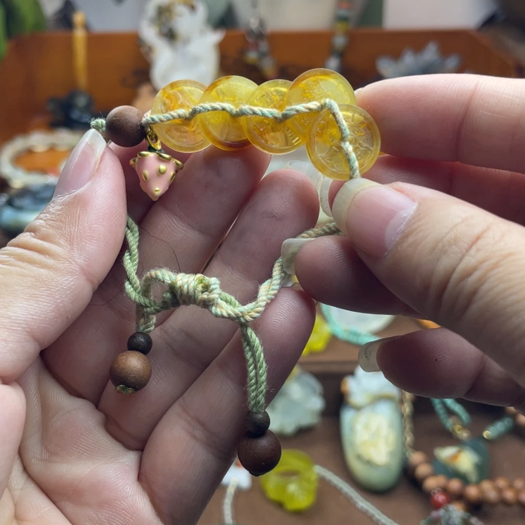 蛇纹石玉未镶嵌手链