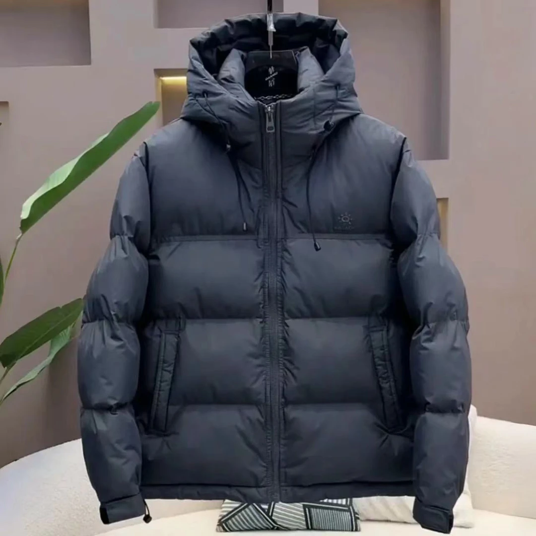 冬季简约加厚云柔棉轻量化连帽防风保暖棉服6613