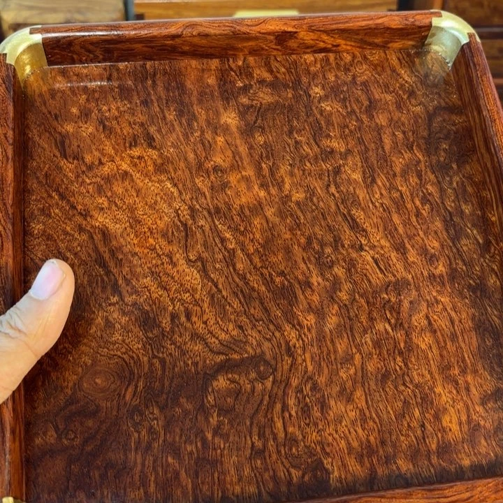 木缅甸花梨独板托盘