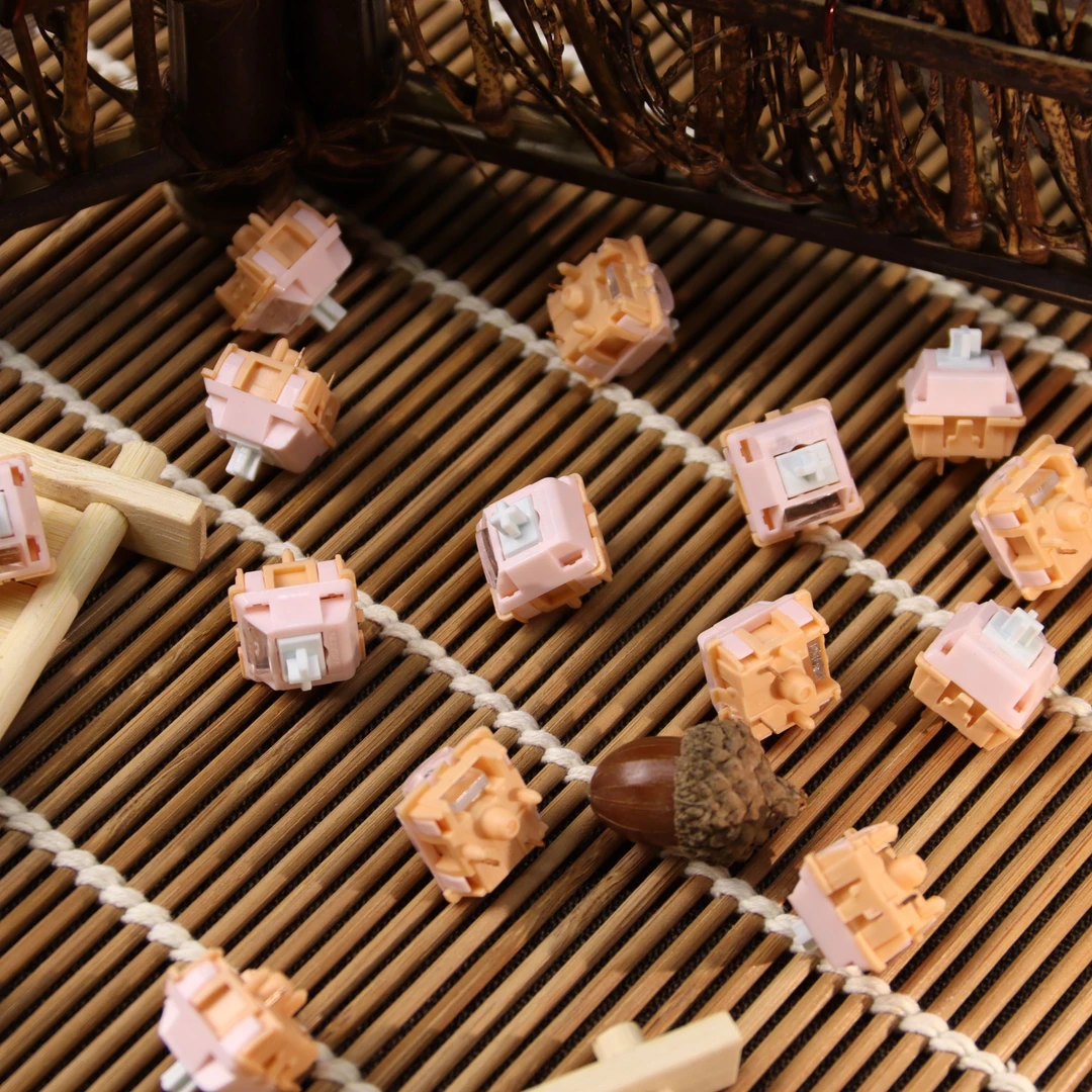 春晓轴五脚HIFI音线性客制化机械轴体导光柱版 针脚歪掰直使用