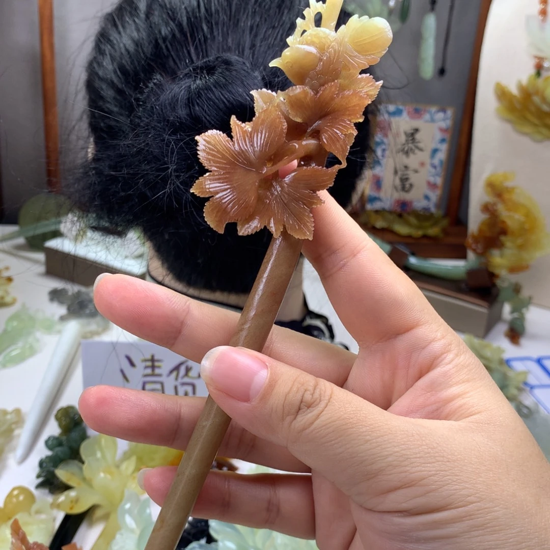 *****蛇纹石玉未镶嵌发饰