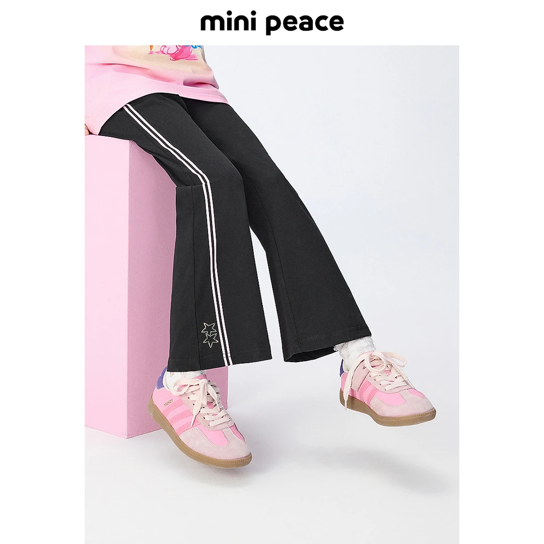 [遮热凉感]MINIPEACE太平鸟童装女童喇叭裤夏季薄款儿童运动裤子