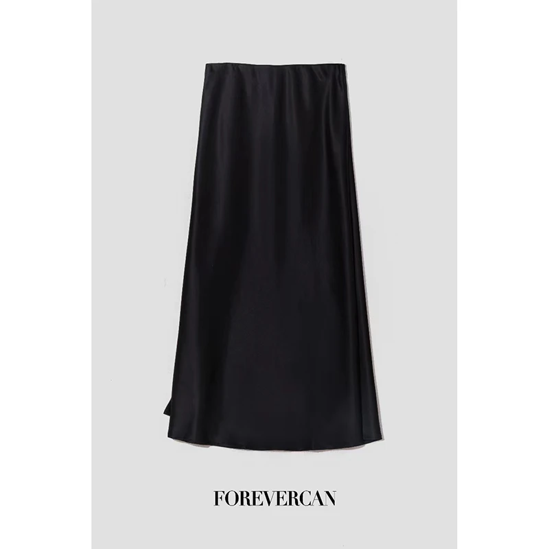FOREVERCAN“韵起东方”新中式国风自带垂感醋酸鱼尾半身裙 SD21043