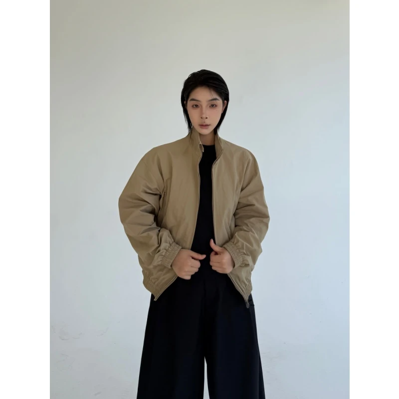 男士0束缚立领运动拉链开衫男子户外常规款春秋季外套