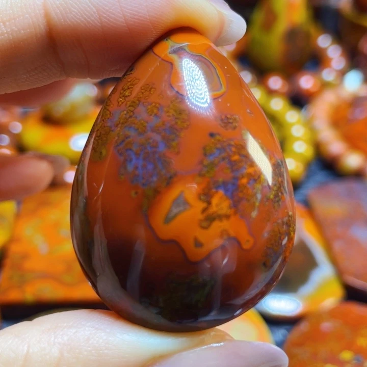 未镶嵌战国红吊坠玛瑙/玉髓