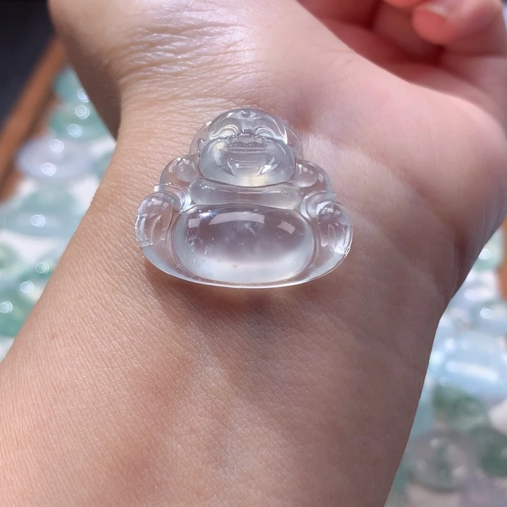 颈饰未镶嵌翡翠高冰佛公