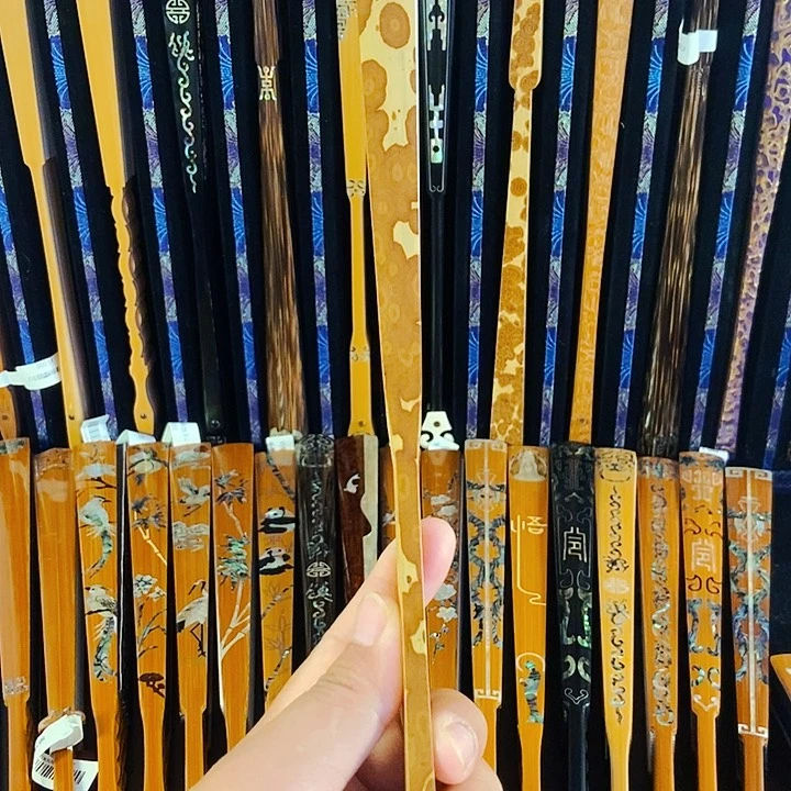 扇子梅妃文玩折扇