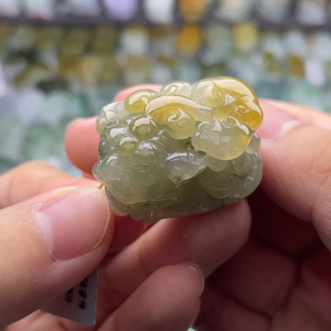 翡翠未镶嵌颈饰貔貅19