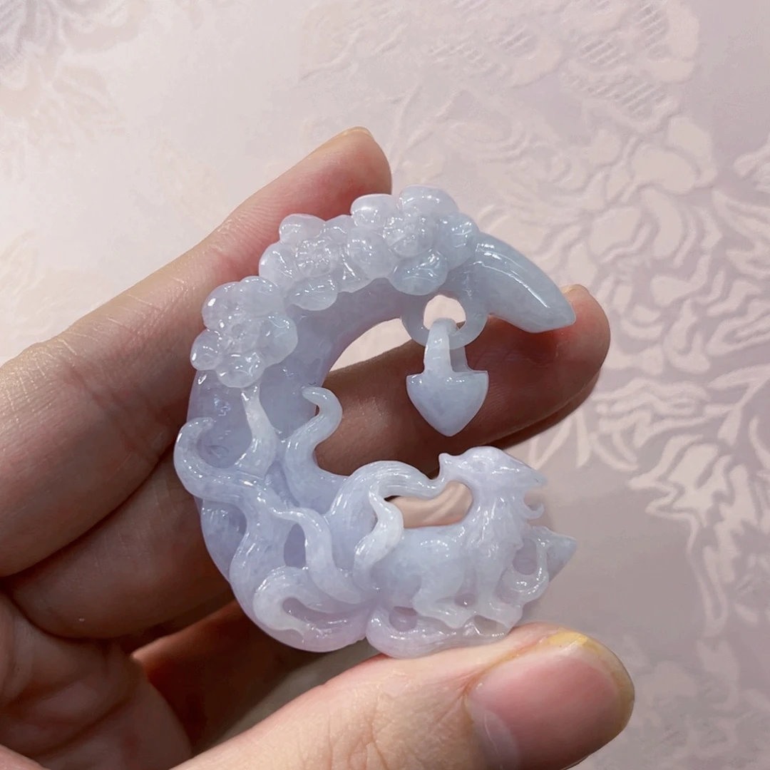 翡翠合金吊坠(赠链)代编织