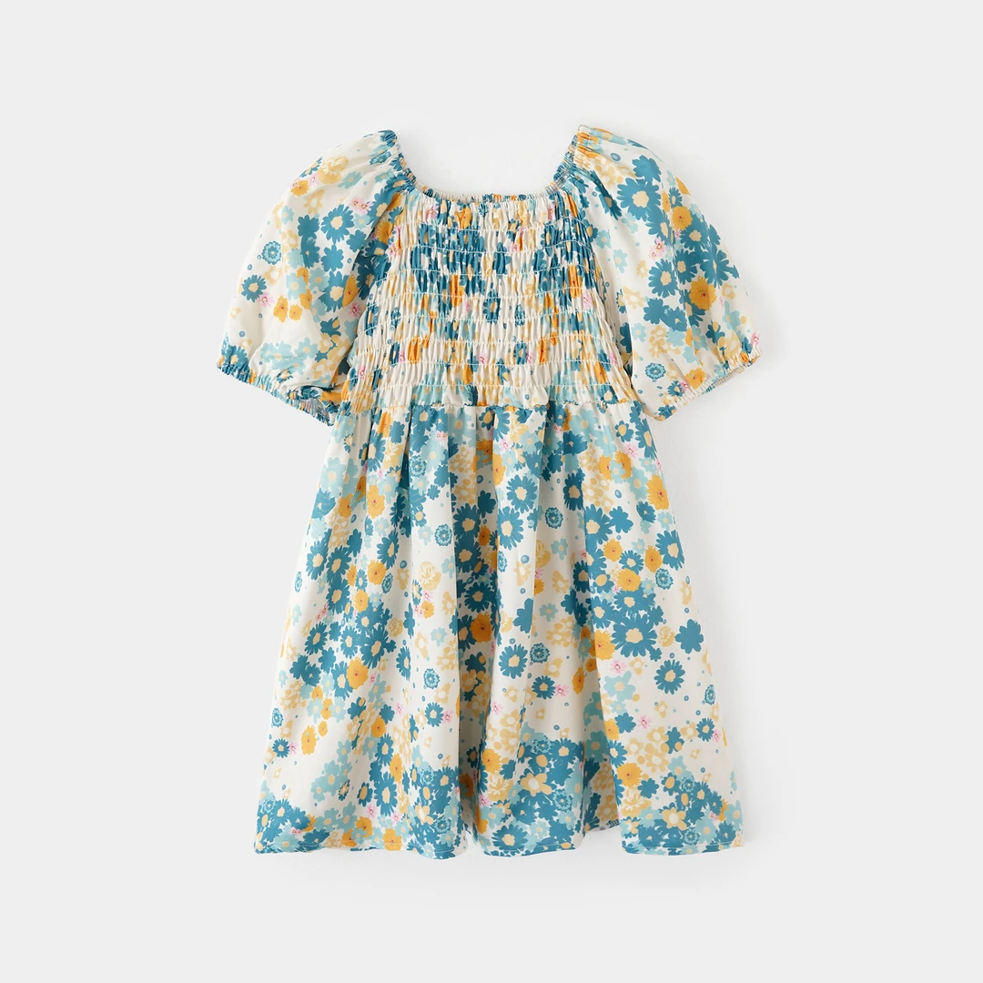 2025薄款碎花裙子女童夏季新款儿童洋气休闲连衣裙YNQJ0181