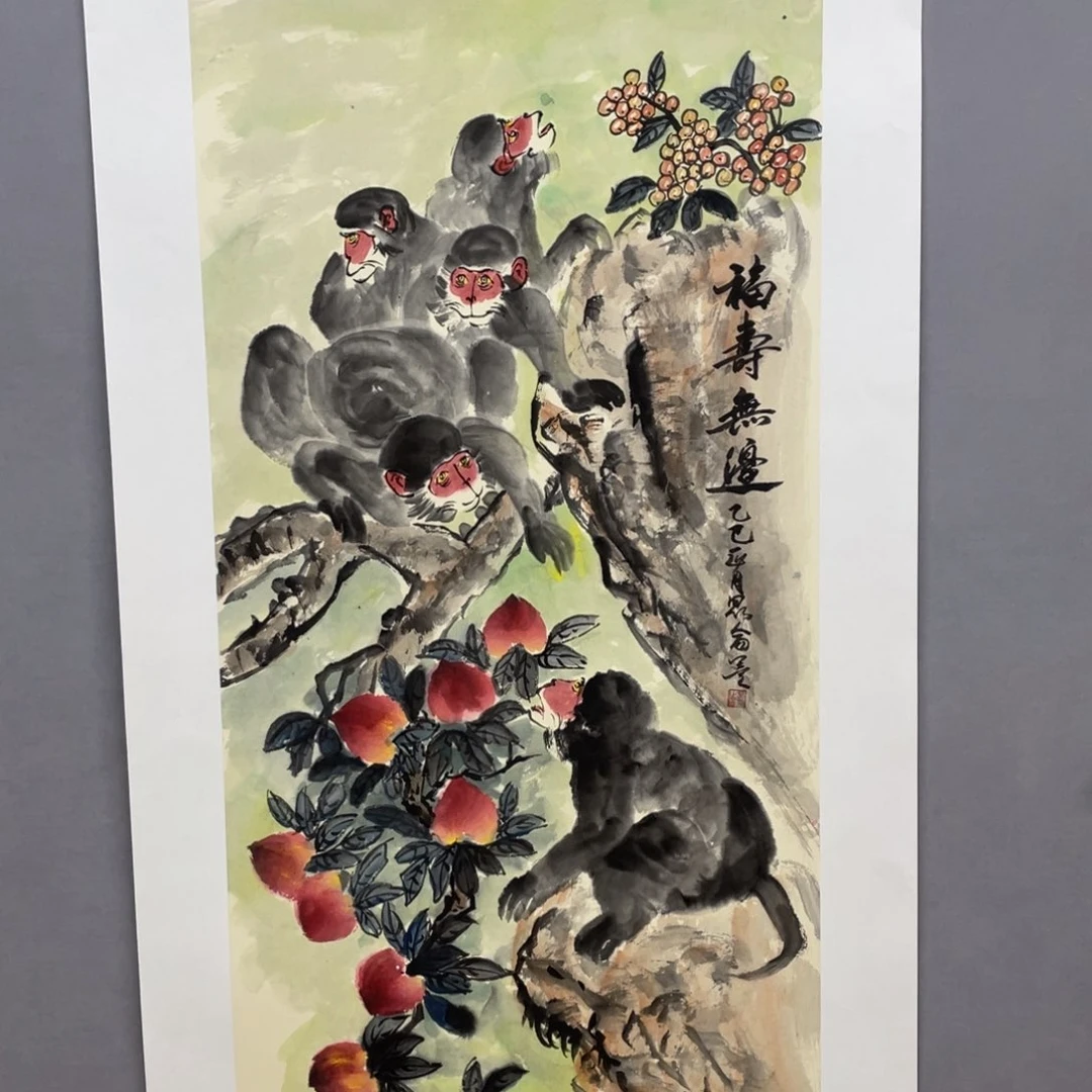 国画艺术家真人手绘