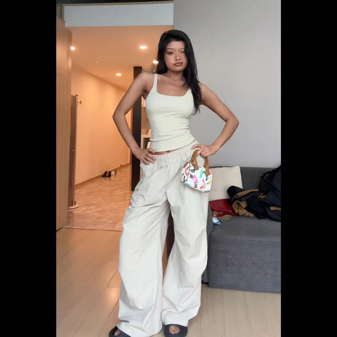 【达人专属】FCII“凉快一夏”刺绣阔腿裤H4K1201