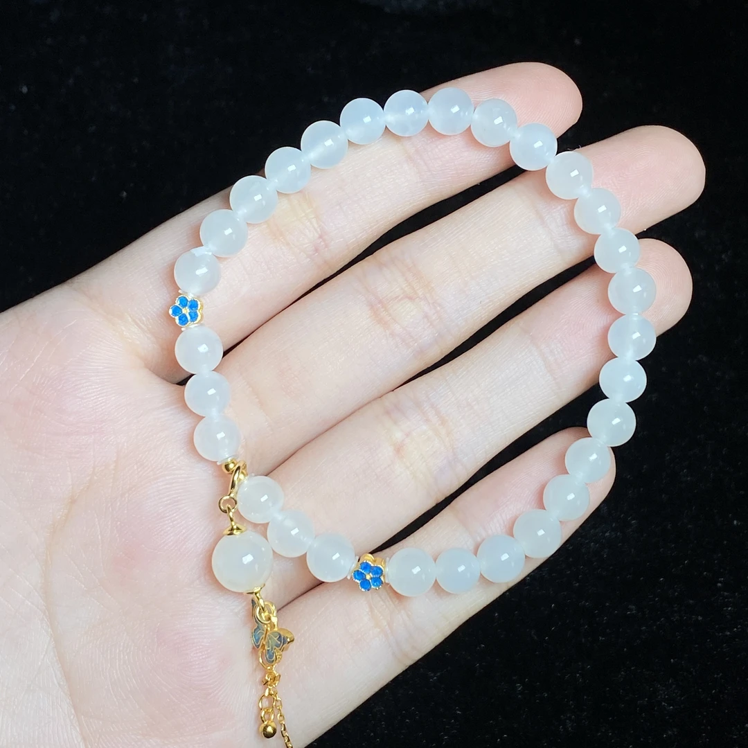 【小北严选】和田玉DIY手串17-25H65X111【多样性发一件】约5.5mm+
