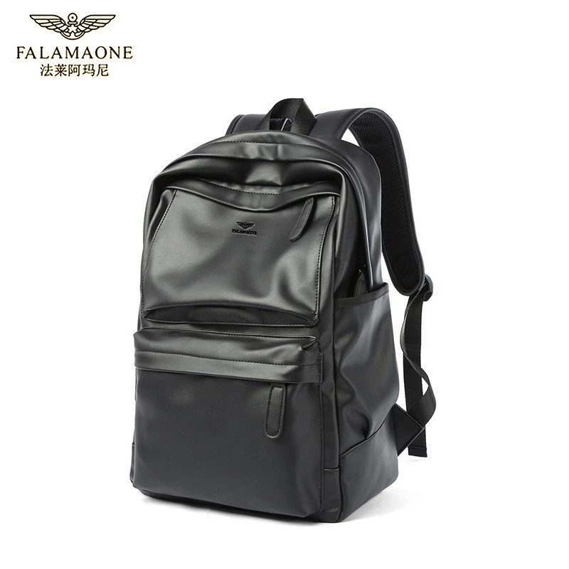 法莱阿玛尼男士双肩包商务通勤男包大容量电脑包潮流百搭旅行包