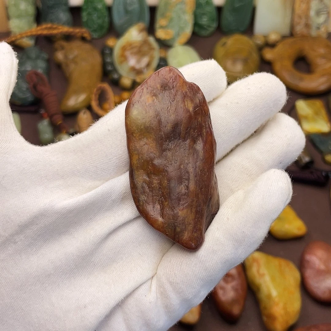 岫岩河磨玉（透闪石质玉）未镶嵌颈饰