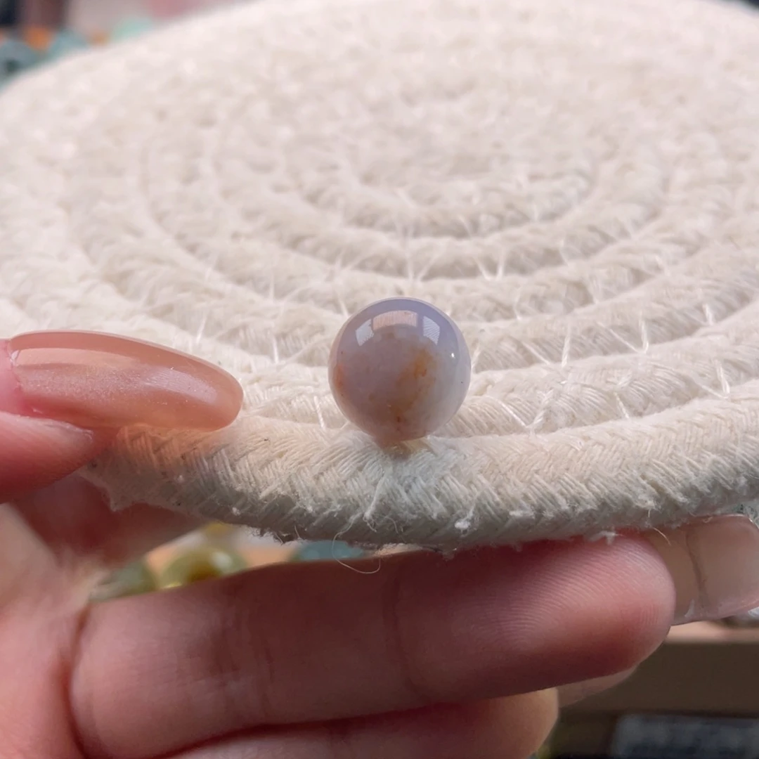 未镶嵌定制翡翠天然缅甸翡翠a货粉紫洒金11.6，有小内纹