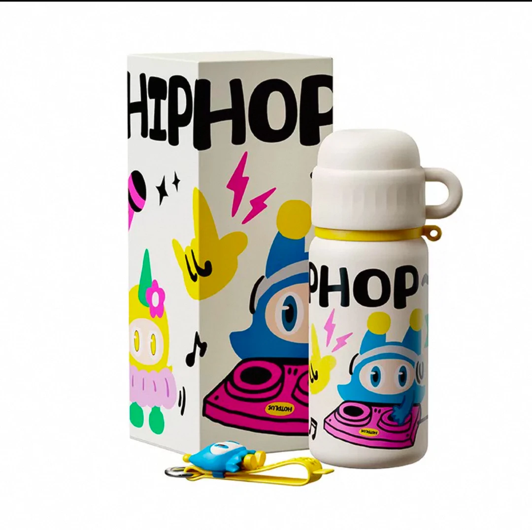 HOT PLUS保温杯女生水杯儿童可爱杯男高颜值防摔茶水分离杯子便携