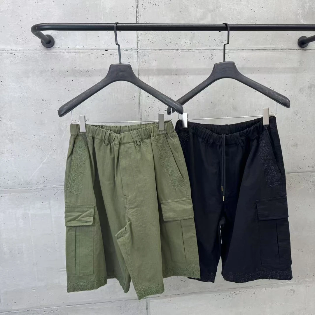 楠老板【新款】夏季宽松刺绣潮流短裤