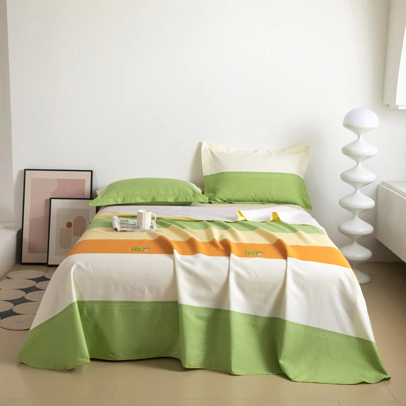 免费加工特厚正品棉小竹布料洛川-绿