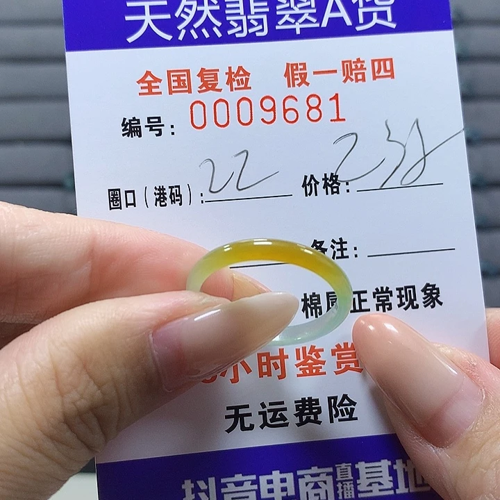 巴****未镶嵌戒圈翡翠    9681