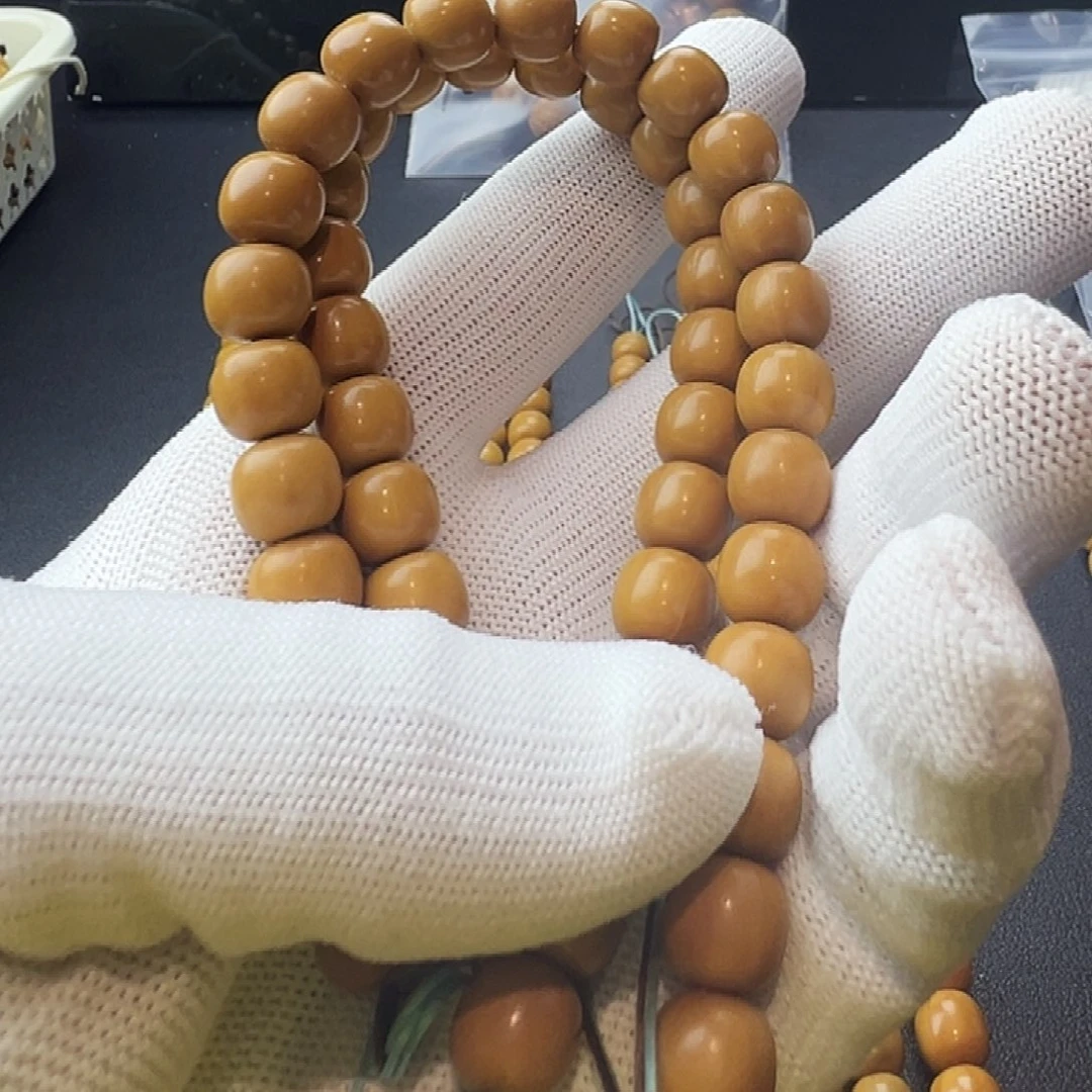 核桃手串/手链猴头雕刻老邢微微瑕10