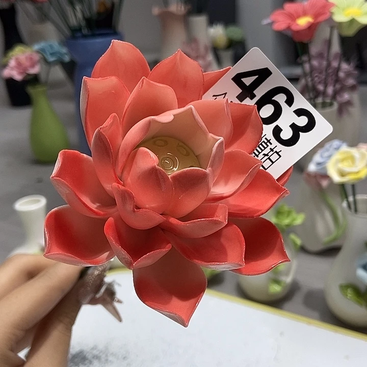 陶瓷纯手工捏花设计