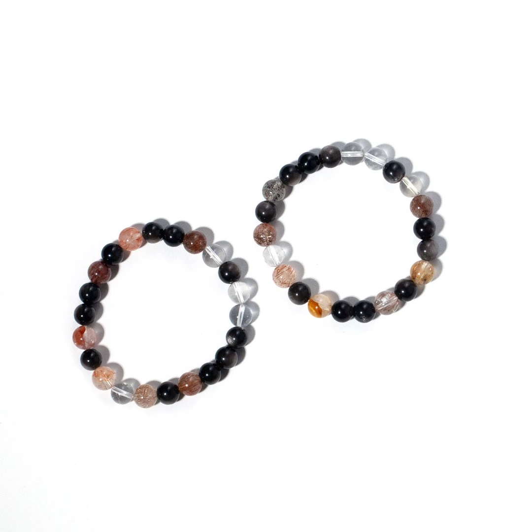 【网瓷专属】银曜石锦鲤超七手链多样性发一SL7461A（约7mm）